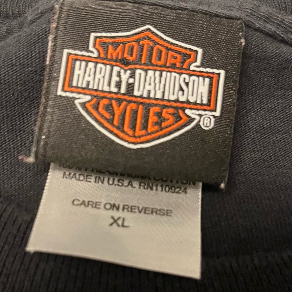 Harley-Davidson VTG Men’s T Shirt Size XL Black Hills 2012 Sturgis Rally Biker - Picture 4 of 9